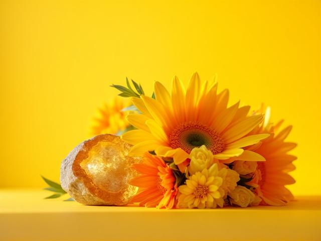 シトリンを添えたラディアントサン